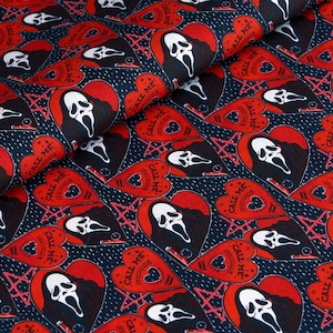 Halloween Villains Fabric Horror Fabric 100% Cotton Cartoon Cotton Fabric By The Half Yard