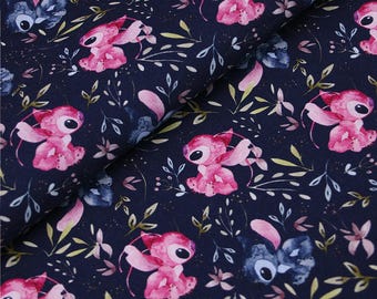 Stitch Fabric Blue Koala Lilo and Stitch Fabric 100% katoen cartoon katoenstof op maat gesneden