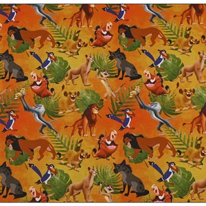 Lion King Fabric Lion Simba Mufasa Fabric 100% Cotton Cartoon Cotton Fabric By The Half Yard