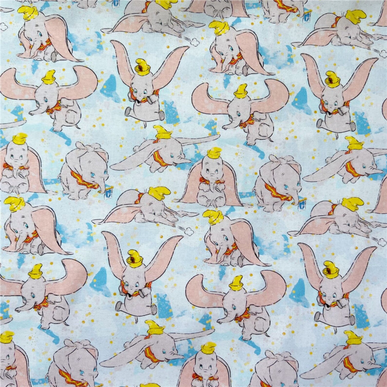 Disney Dumbo Fabric, 100% Cotton Cartoon Print - by the Half Yard - Etsy