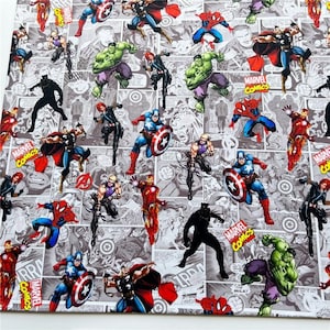 Tessuto Marvel Tessuto Avengers Tessuto Supereroi Tessuto 100% Cotone Tessuto di Cotone Cartone Animato Al Metà Iarda