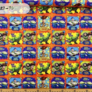 Toy Story Fabric Woody Buzz Lightyear Fabric Cartoon Canvas Fabric By The Half Yard