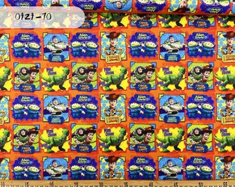 Toy Story Fabric Woody Buzz Lightyear Fabric Cartoon Canvas Fabric By The Half Yard