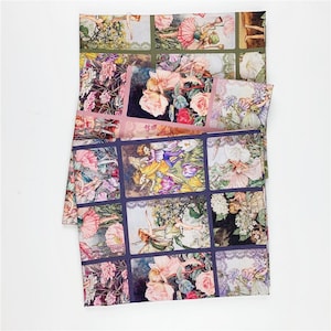 Flower Fairies Fabric 100% Cotton Cartoon Cotton Fabric By The Half Yard