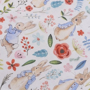Peter Rabbit Fabric Beatrix Potter Fabric 100% Cotton Cartoon Cotton Fabric By The Half Yard