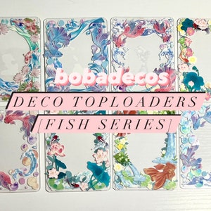 bobadecos dekorierte Toploader für kpop/anime Fotokarten