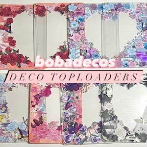 bobadecos dekorierte Toploader für kpop/anime Fotokarten