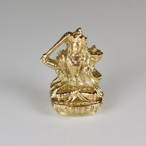 Manjushri Statue Pendant - 18ct gold