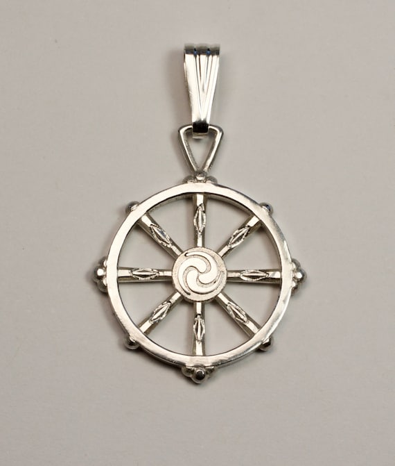 Wheel of dharma necklace deals