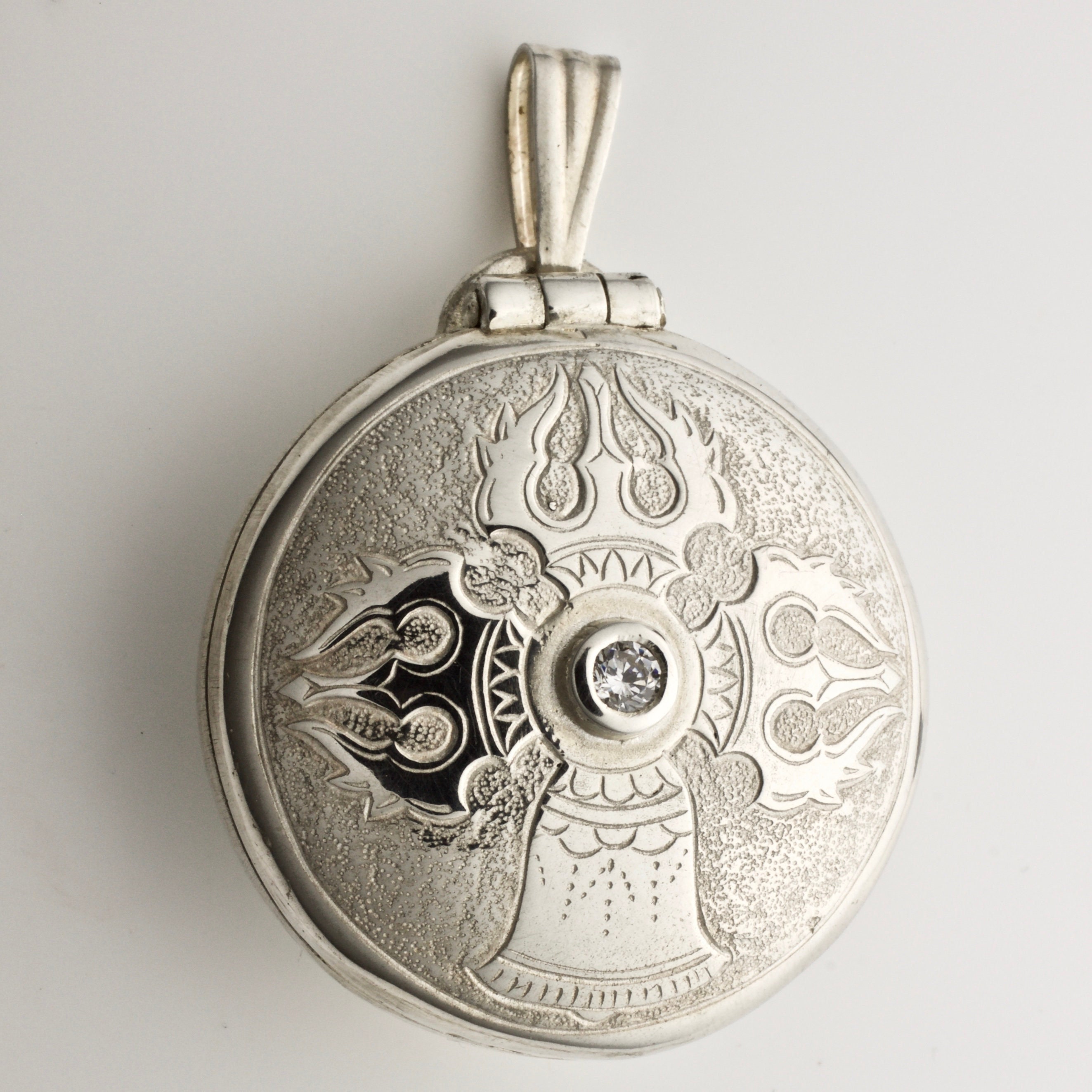 Silver Locket - Memorial Locket, Sterling Silver 925, Large