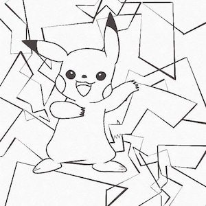 Pikachu coloring page