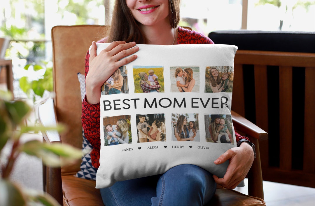 Best Mom Ever Pillow Happy Mother's Day Gift Custom Etsy
