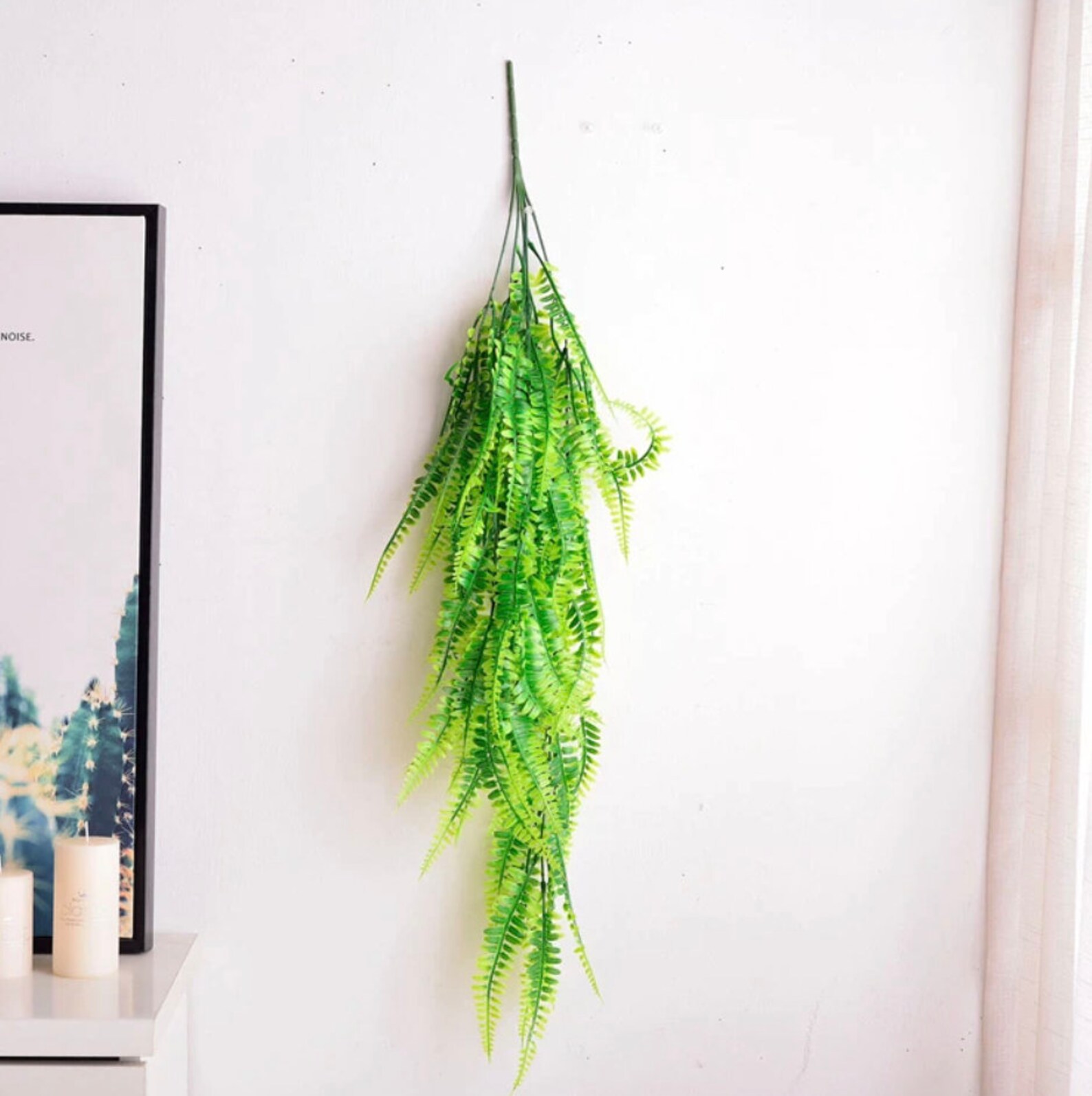Artificial Hanging Fern Fake Hanging Plant Fake Plant Vine Etsy