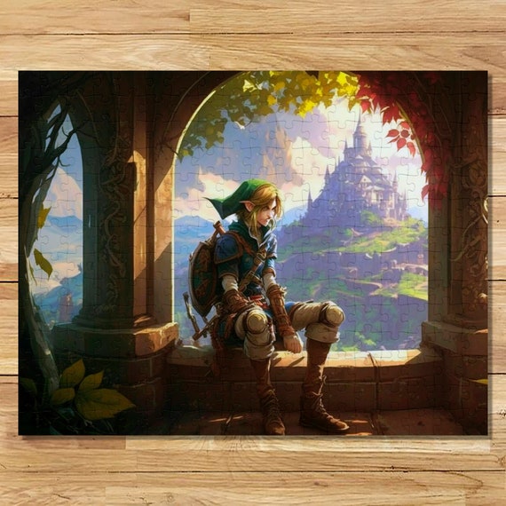 Legends of Zelda Link 500 Piece Jigsaw Puzzle | Artwork, Painting, gift,  game