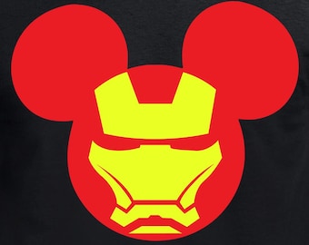 Archivos digitales de Iron Mickey - Archivos de diseño - Cricut - SVG - Silhouette Cameo - PNG - EpS - PDF - DxF