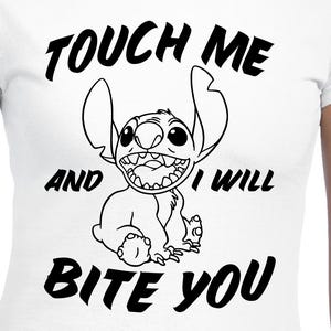 Berühre mich und ich beiße dich digitale Dateien - Designdateien - Cricut - SVG - Silhouette Cameo - PNG - EpS - PDF - DxF