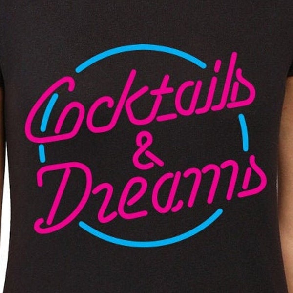 Cocktails & Dreams Cut Files | Cricut | Silhouette Cameo | Svg | Digital Files | PDF | Eps | DXF | PnG | Cocktail