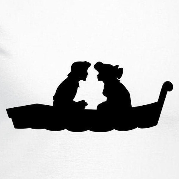 Princess Ariel And Eric Digital Cut Files | Cricut | Silhouette Cameo | Svg | Digital Files | PDF | Eps | DXF | PnG | The Little Mermaid