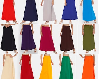 Onderrok lange rok voor vrouwen Saree katoenen Petticoat bijpassende Indiase Petticoats vrouwen innerlijke slijtage kant en klare bodem slijtage Petticoat Inskirt