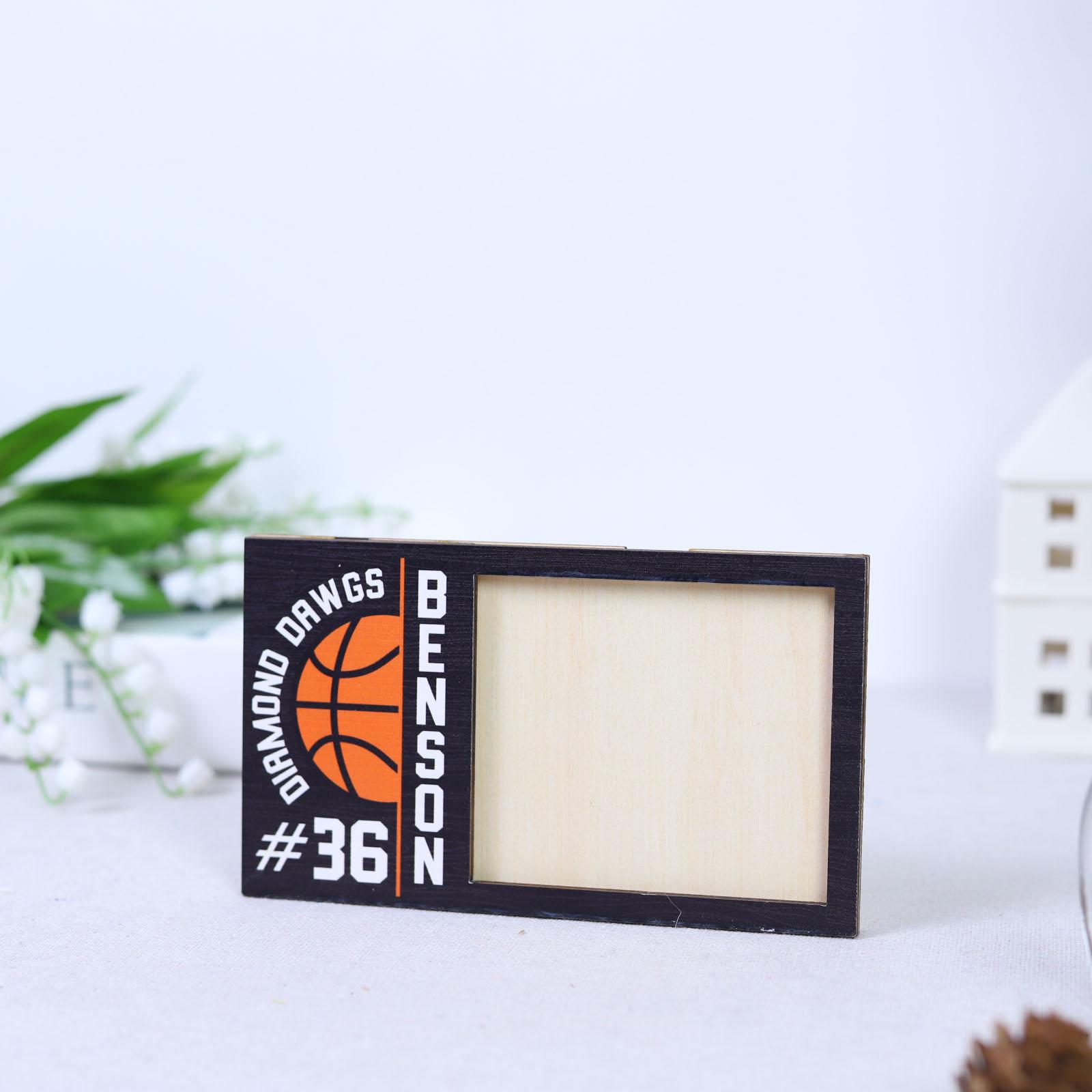Personalized Basketball Photo Frame, Custom Player Name and Number ...