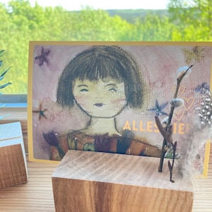 Carte postale Carte de vœux Fête des Mères Pâques Printemps Amour Salutations Bouquet