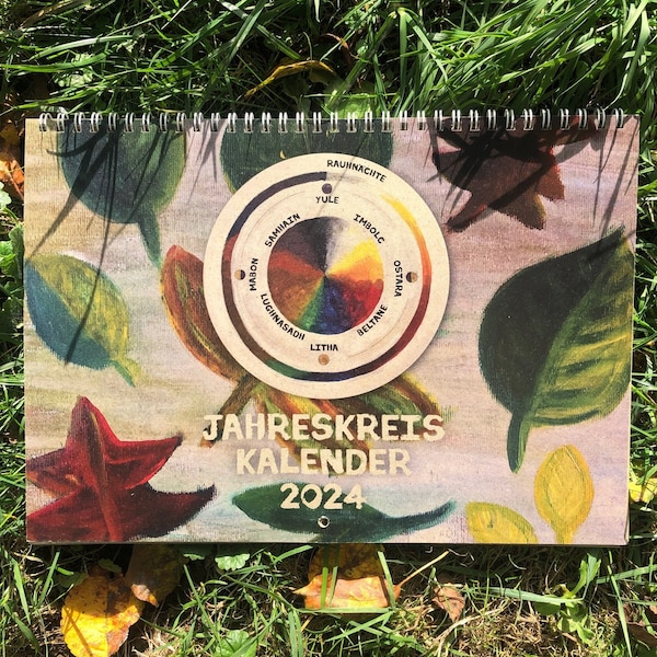 Jahreskreiskalender Mondkalender Kalender Graspapier nachhaltig Jahreskreisfeste Rauhnächte