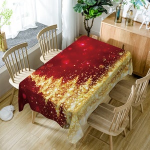 Christmas tree table cover gift new decor living room table cover