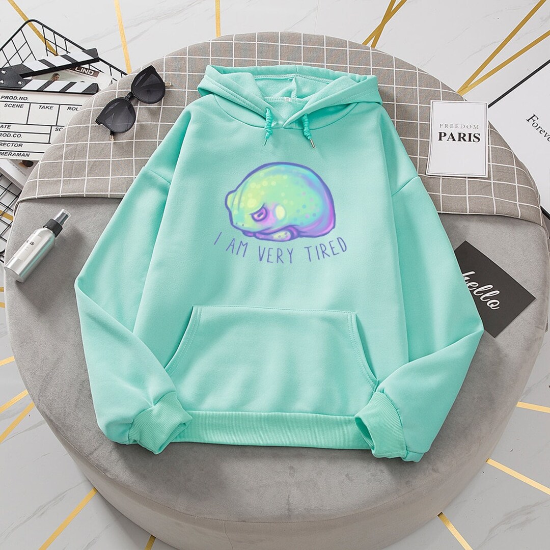 Light Green Hoodie Aesthetic Clothes Hooded Hoodie - Etsy
