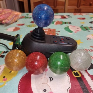 Wheelchair glitter  joystick ball