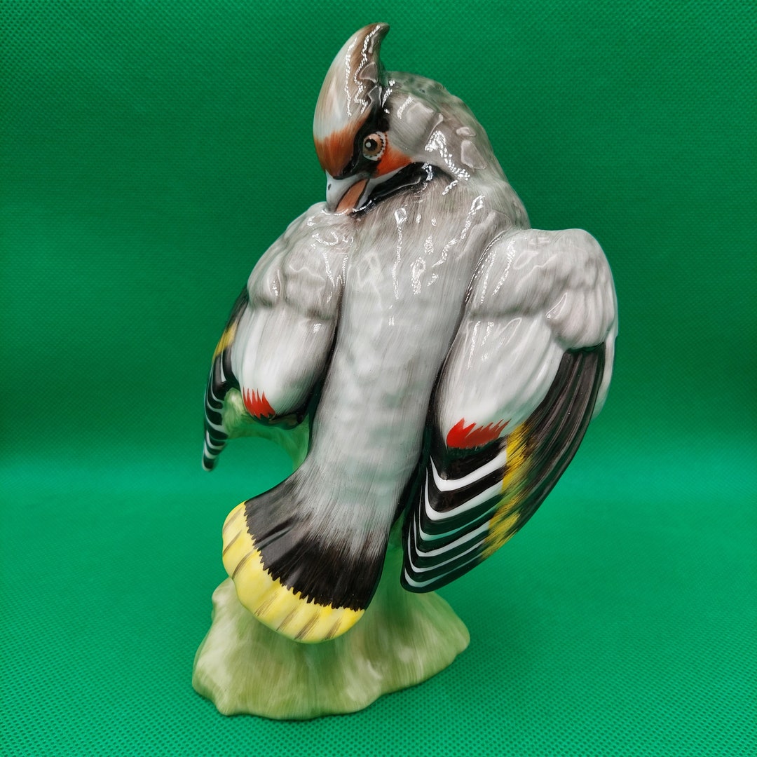 VINTAGE PORCELAIN BIRD Midcentury Porcelain Bird Figurine Hungary