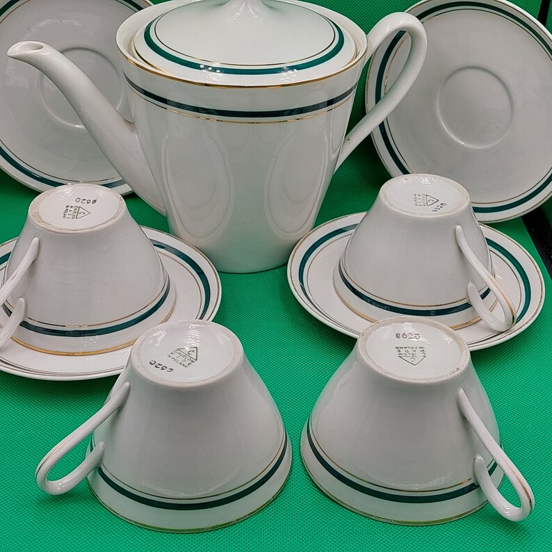Cmielow Tea/ Coffee Set Vintage Cmielow Porcelain Tea Pot - Etsy