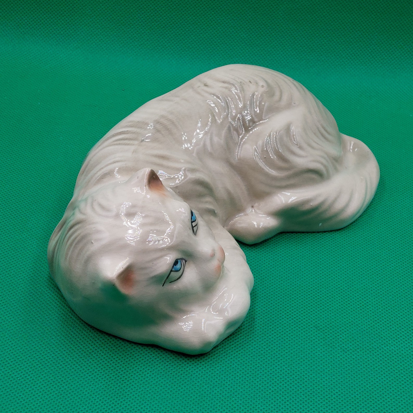 VINTAGE PERSIAN CAT Midcentury Ceramic Cat Figurine Made in Etsy