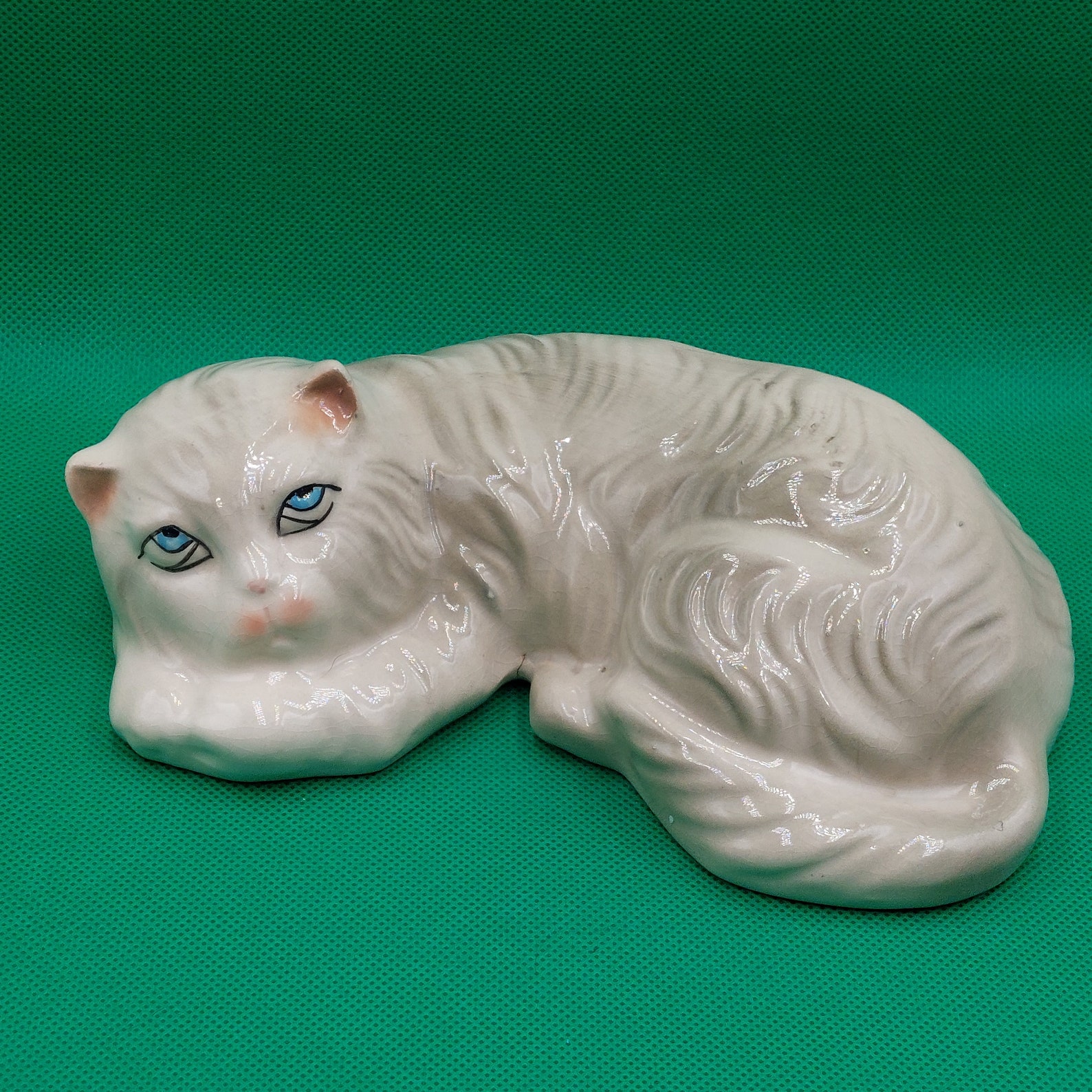 VINTAGE PERSIAN CAT Midcentury Ceramic Cat Figurine Made in Etsy