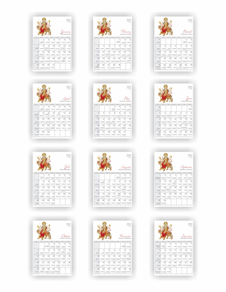 2025 Monthly Hindu Calendar, Printable Indian Festivals With Tithi