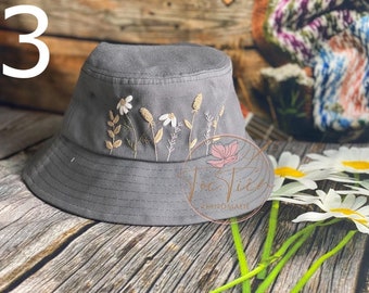 YIPOCH Beautiful Floral Bucket Hats for Men Women,Fishing