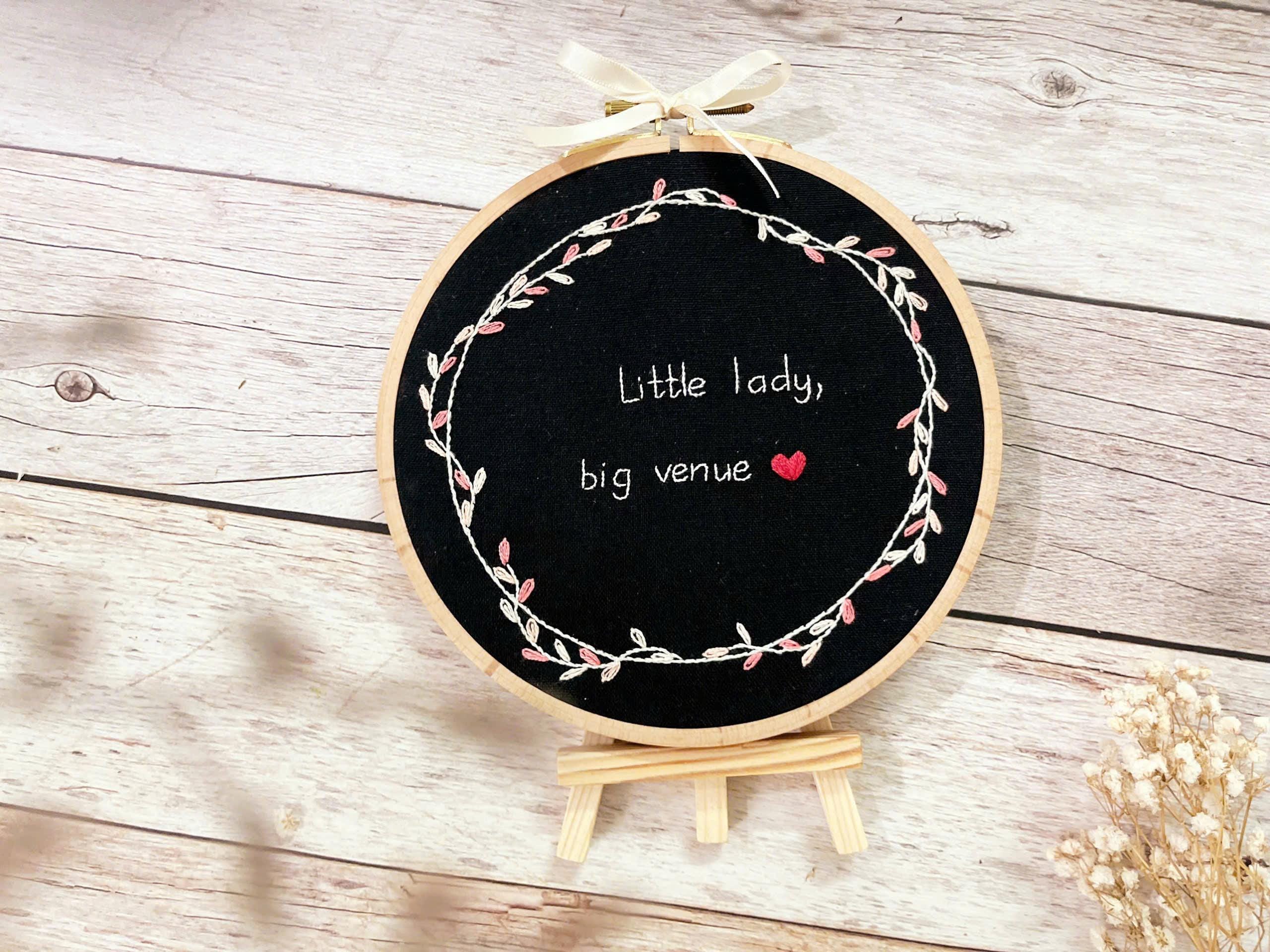 Embroidered Custom Text / Custom Embroidery Hoop Art / Hand Embroidered ...