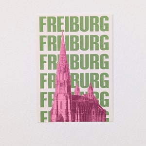 Freiburg im Breisgau Grußkarte Postkarte