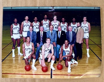 Fotografía del equipo San Antonio Spurs de principios de los 80, George Gervin, 18 x 13 cm