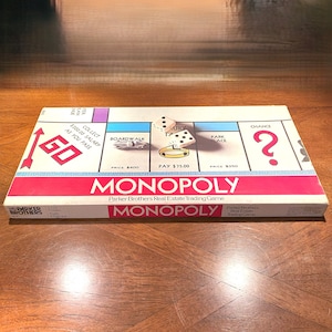Vintage Monopoly Board Game Set No. 9, Parker Brothers Complete
