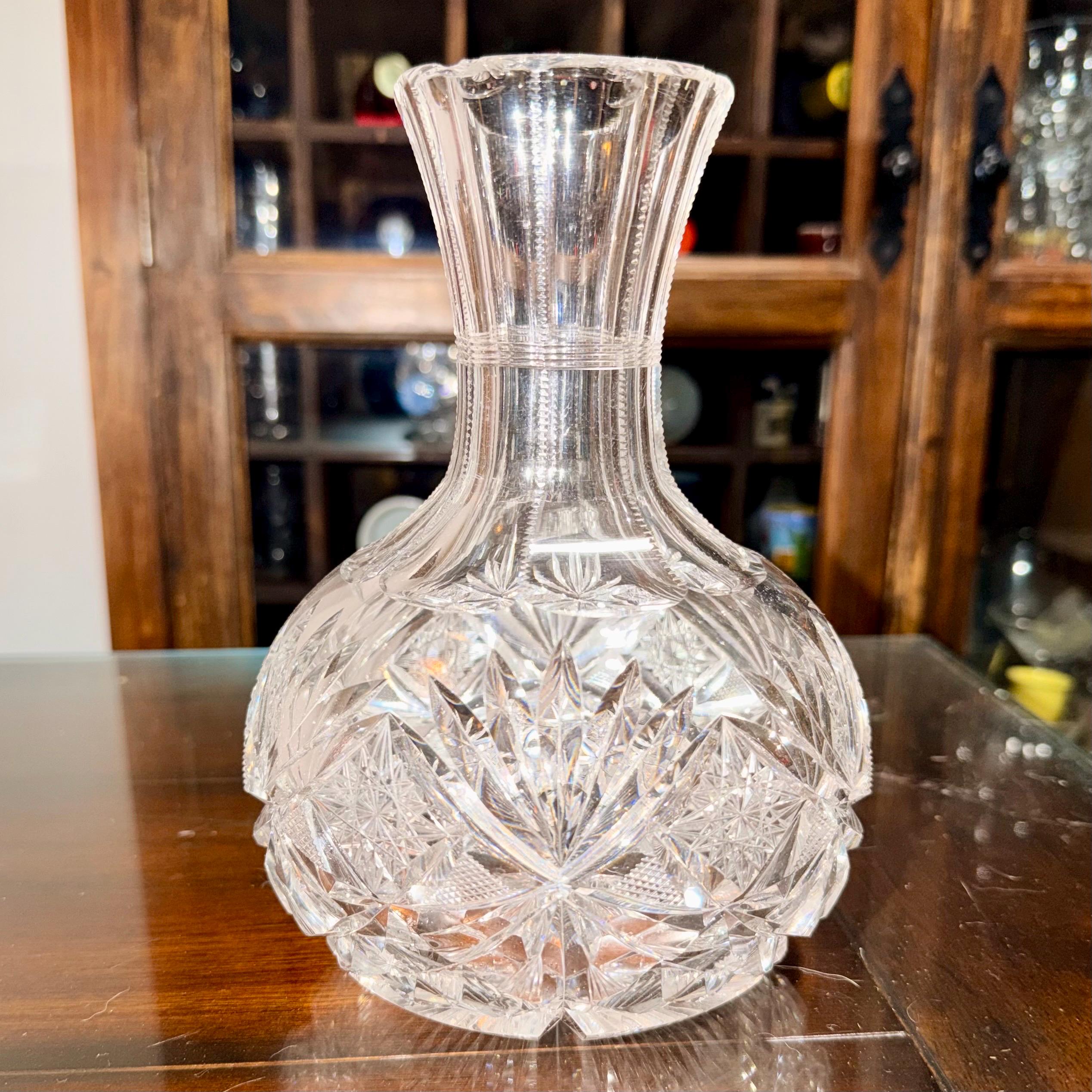 Victorian Cut Crystal Wine Glass - Etsy