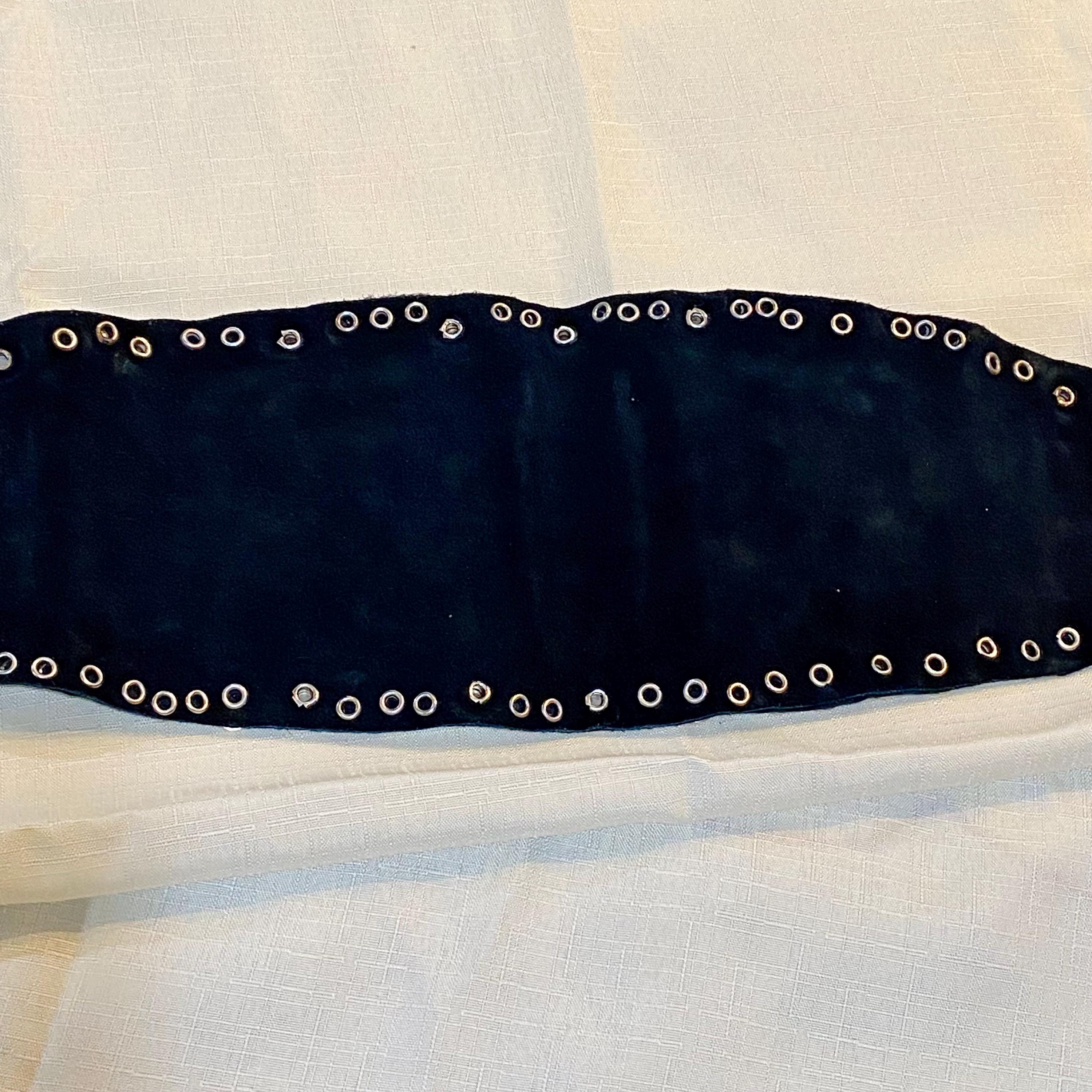 Vtg Western Women’s Leather Belt Studded Rhinestone Worn By Elvis Presley’s GF 1960 main image 3