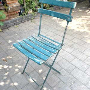 Vintage French Bistro Garden Patio Folding Chair