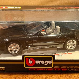 Vtg Bburago Chevrolet Corvette Convertible (1998) Cod. 3076 Model