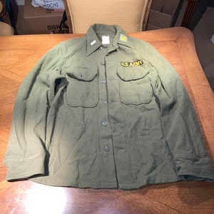 VTG Armée de guerre du Vietnam Infanterie à manches longues Fatigue Taille Petits souvenirs