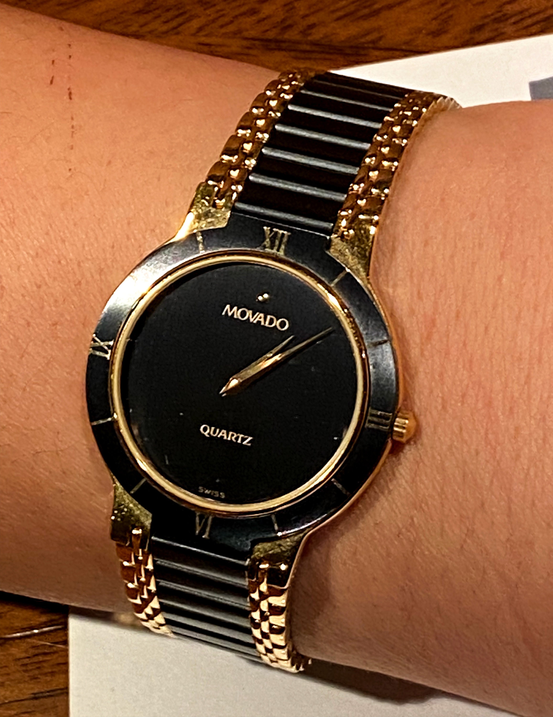 Vintage Movado Classic Gold plated Womens Wristwatch Etsy