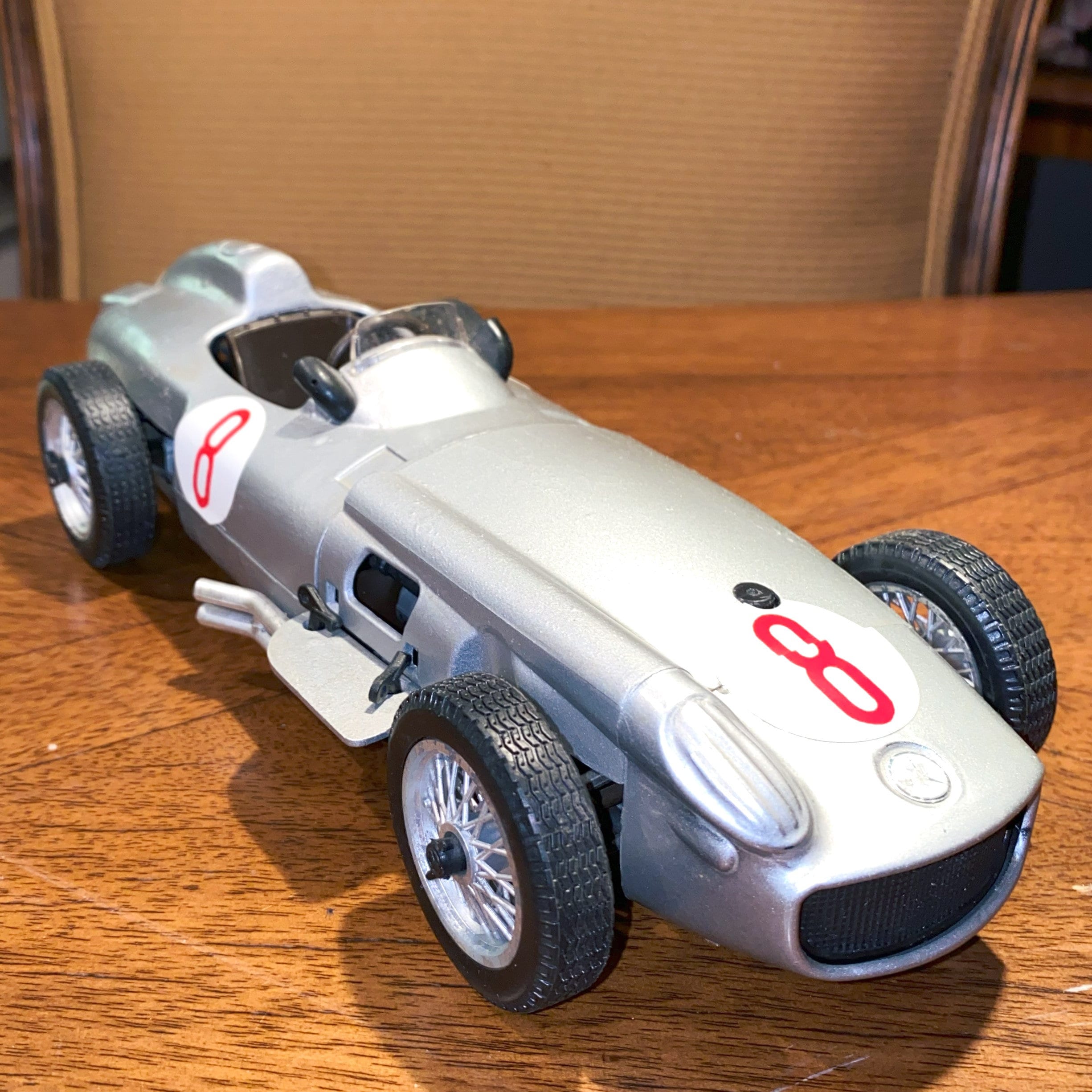 Polistil Mercedes-benz RW 196 Silver Model Car 1/16 Scale