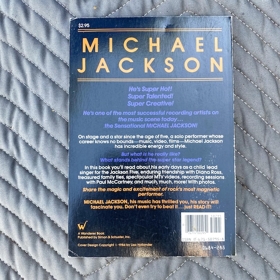 MICHAEL JACKSON (1984) Book by Gordon Matthews - Etsy