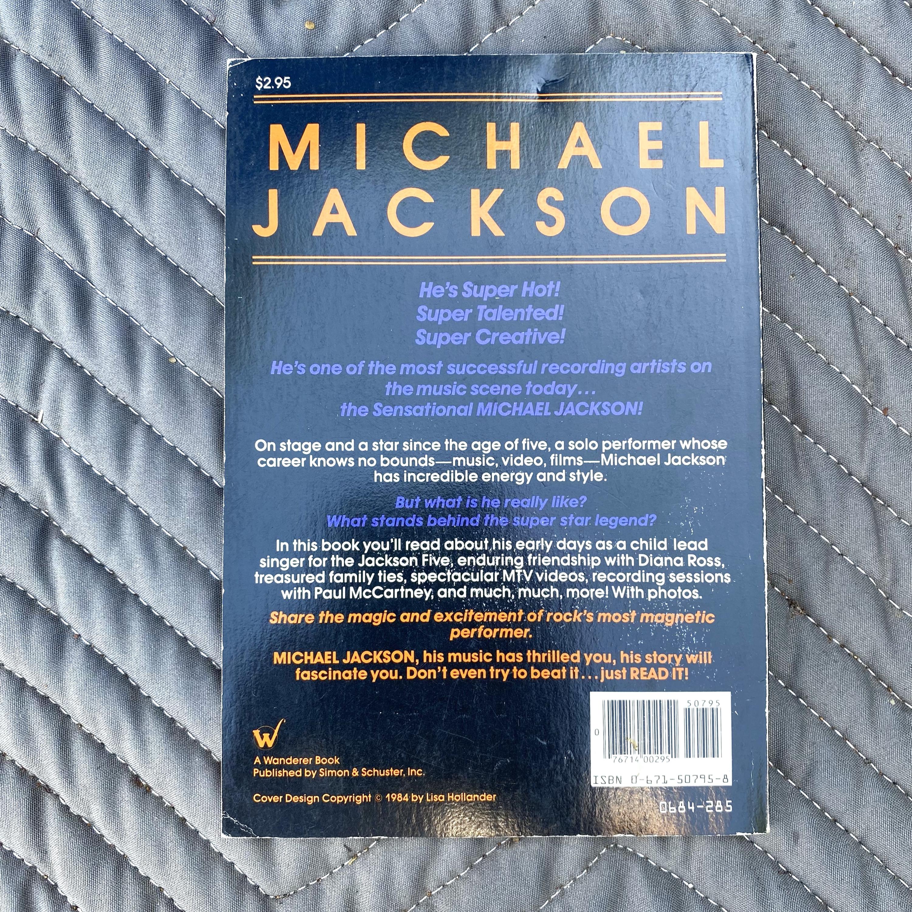 MICHAEL JACKSON (1984) Book by Gordon Matthews - Etsy Norway