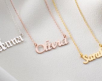 Custom Name Necklace, Personalized Name Necklace, Script Name Necklaces, Dainty Name Necklace, Name Necklace Different Font Styles