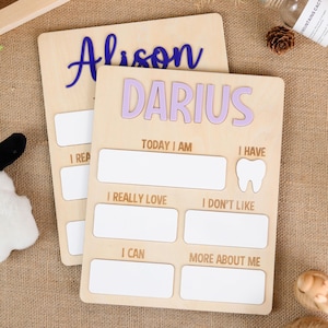 Baby Reusable Milestone Board, Custom Newborn Keepsake, Monthly Teeth Growth Tracker, Dry Erase Milestone Board, Baby First Years Tracker